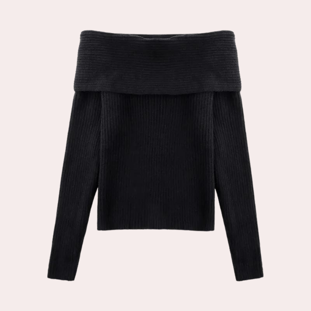 Ivyshape | Chic Knitted Off-Shoulder Women's Sweater