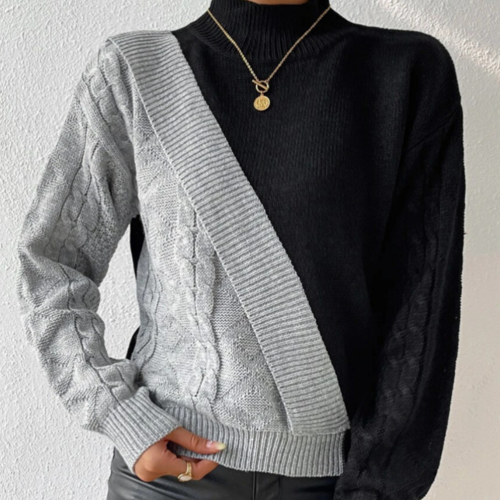 Ivyshape | Trendy Asymmetrical Women's Sweater