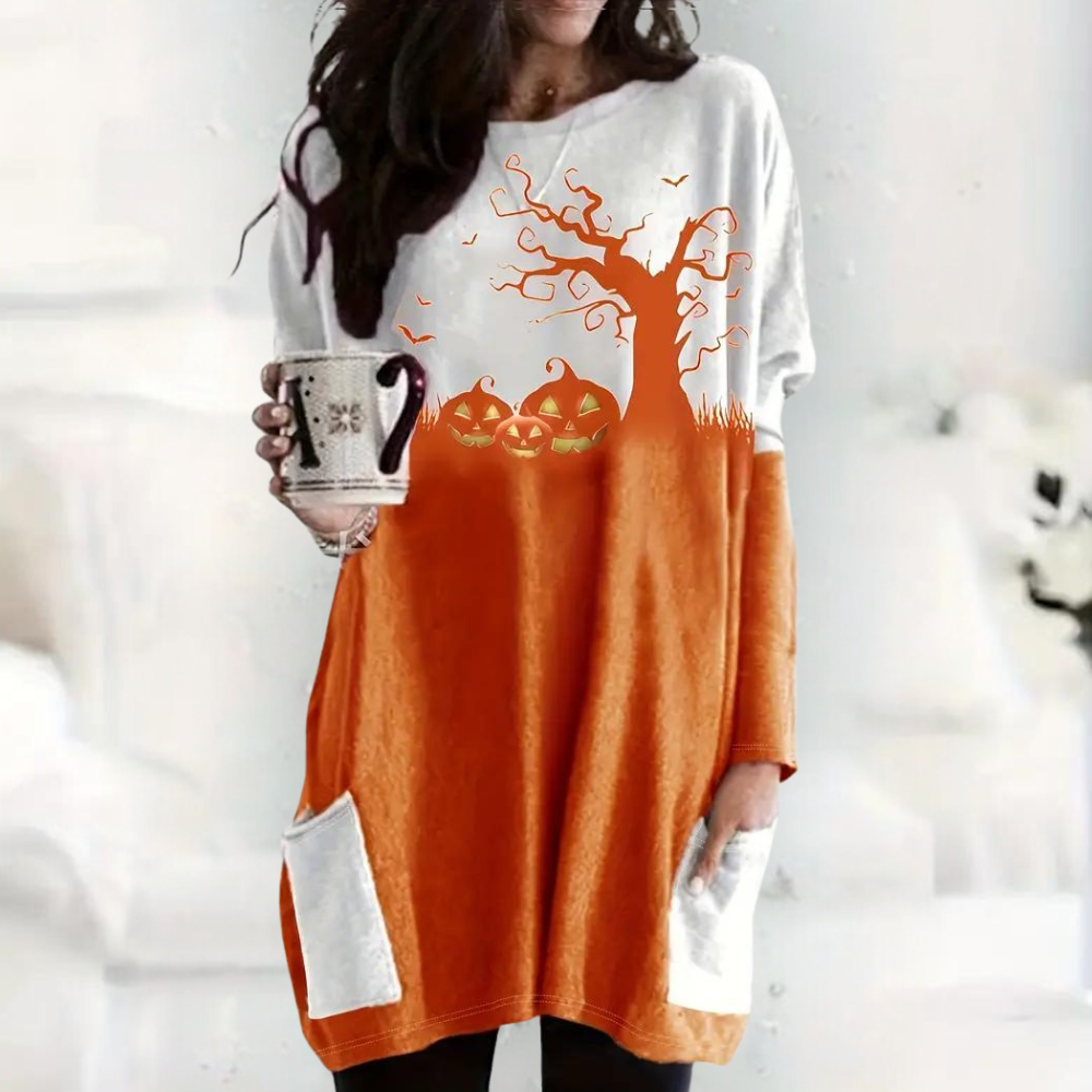 Ivyshape | Warm Halloween Sweatshirt for Women