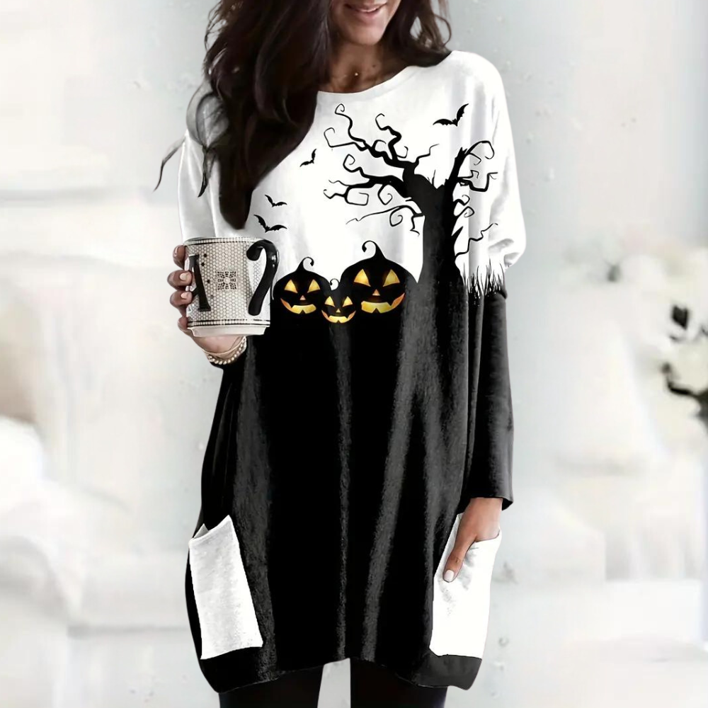 Ivyshape | Warm Halloween Sweatshirt for Women