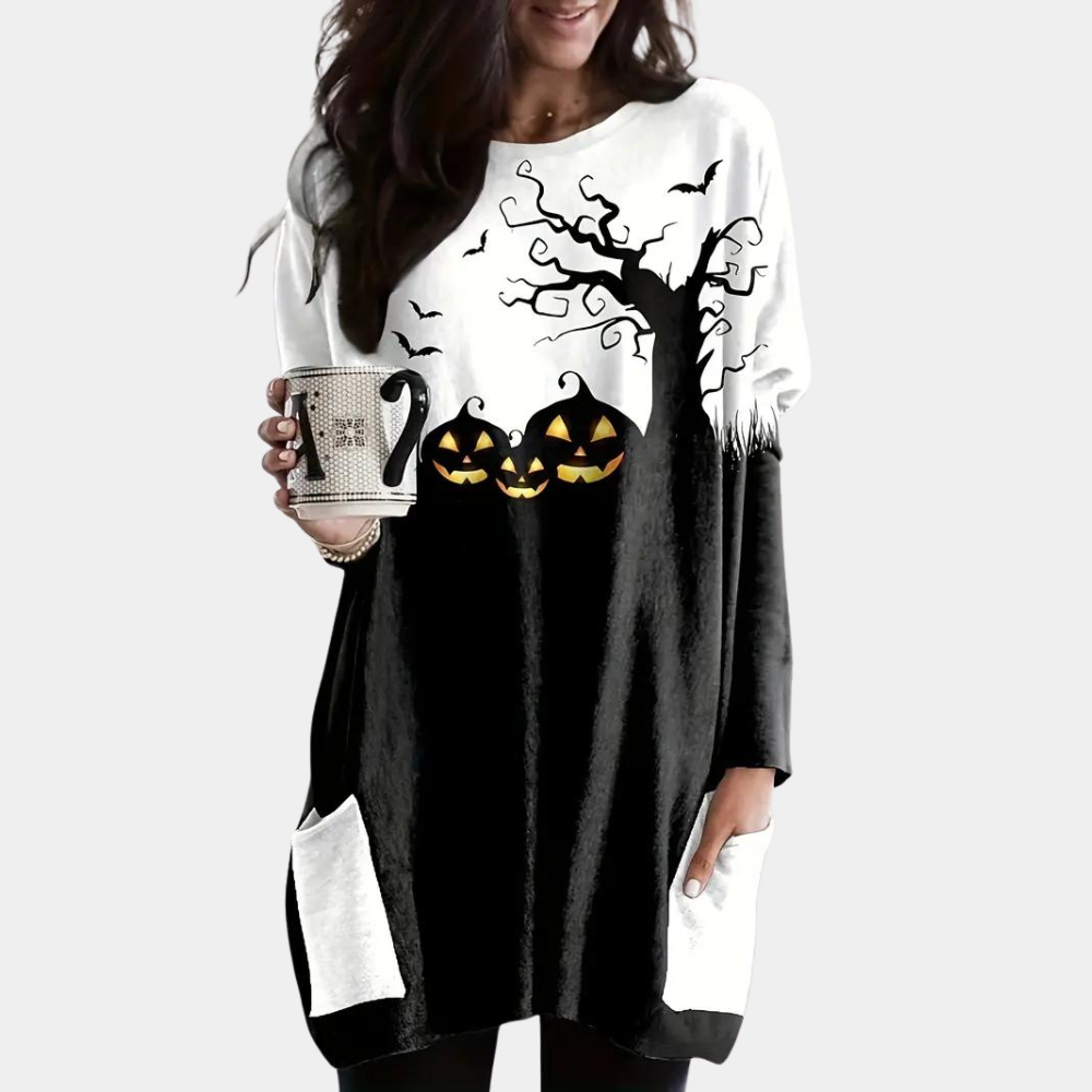 Ivyshape | Warm Halloween Sweatshirt for Women