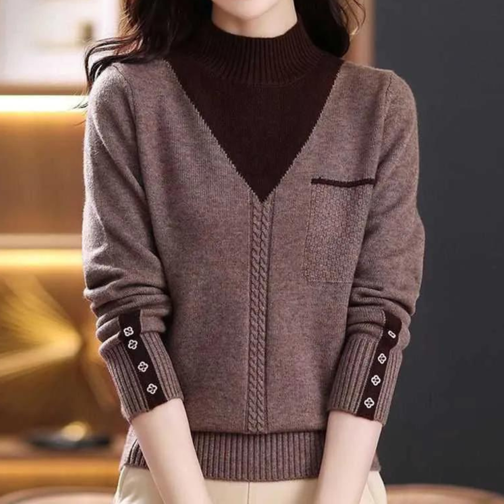 Ivyshape | Warm And Fashionable Knitted Sweater for Women