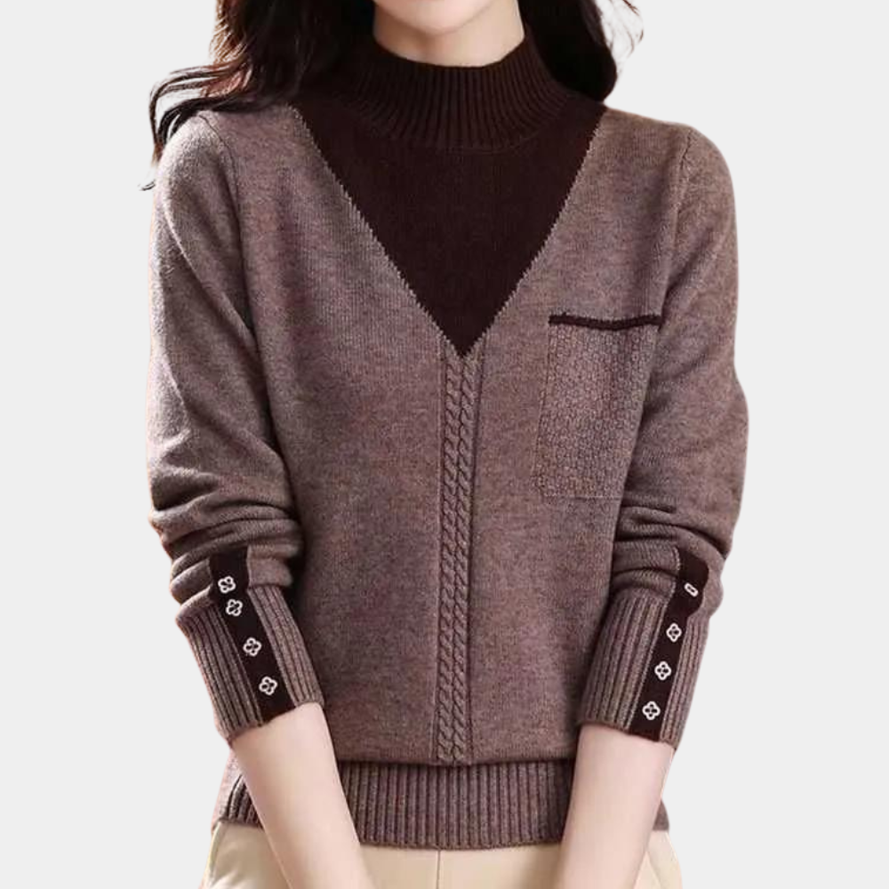 Ivyshape | Warm And Fashionable Knitted Sweater for Women