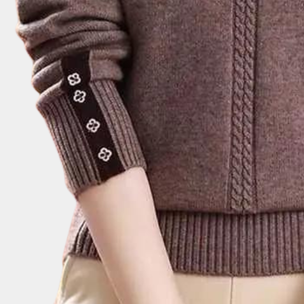 Ivyshape | Warm And Fashionable Knitted Sweater for Women