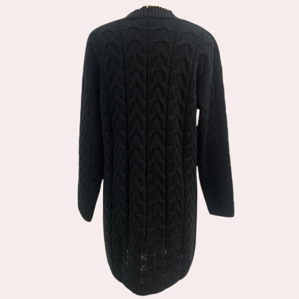 Ivyshape | Long Knitted Women's Cardigan In Relaxed Fit