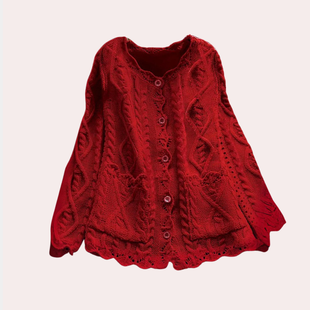 Ivyshape | Refined Knitted Cardigan for Women