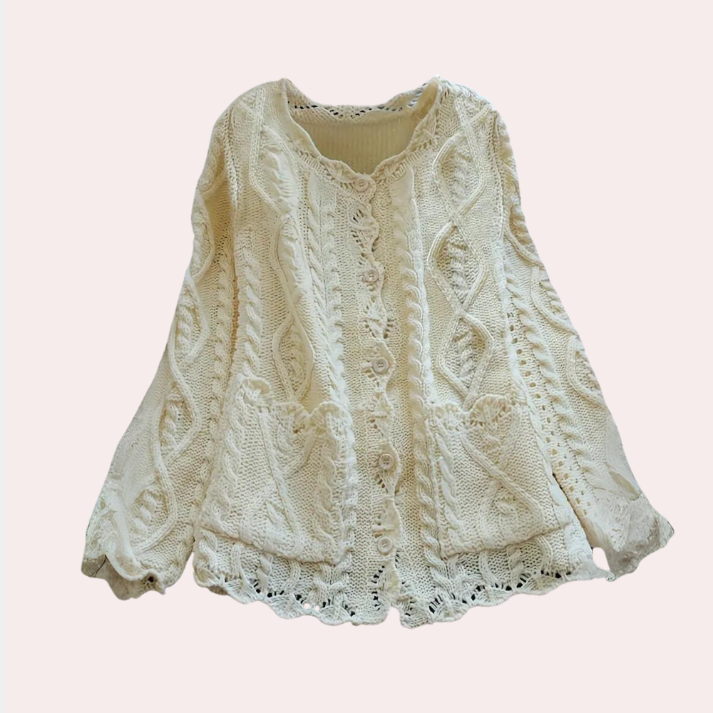 Ivyshape | Refined Knitted Cardigan for Women