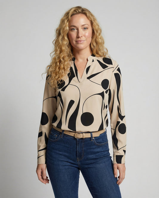 Ivyshape | Women’s Elegant Comfort Blouse | Soft Relaxed Fit