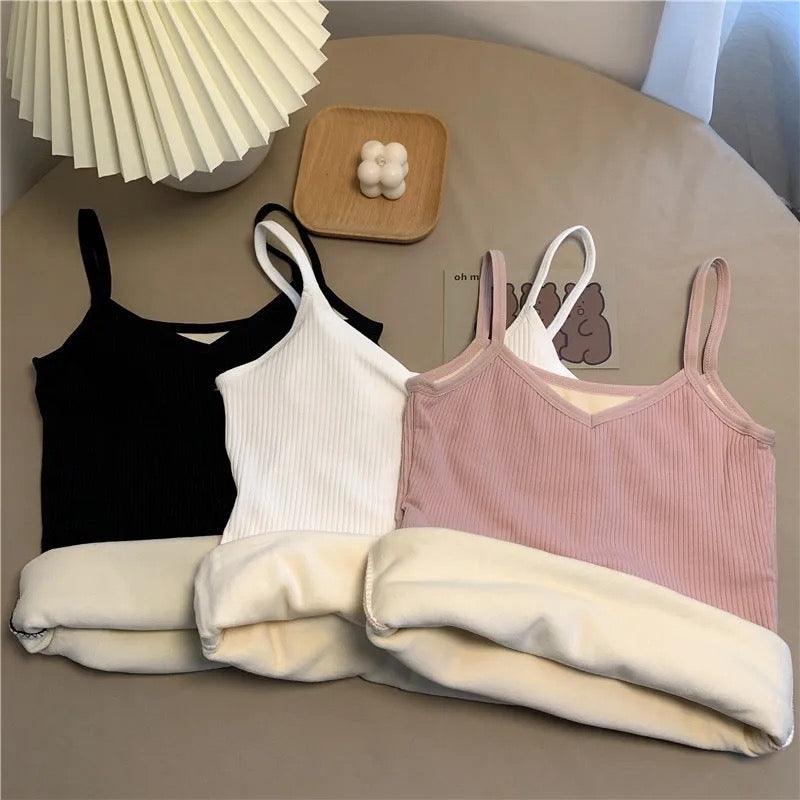 Ivyshape | Warm Tank Tops with Fleece Lining