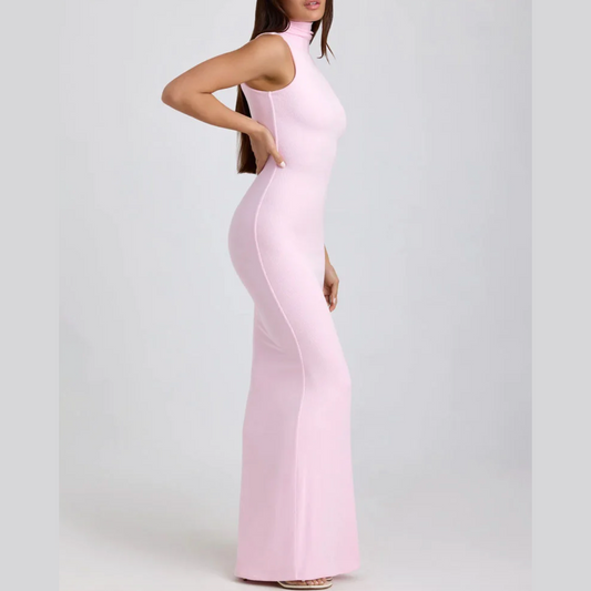 Ivyshape | Long Pink Dress