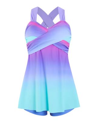 Ivyshape | Elegant swimsuit dress with feminine silhouette