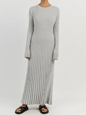 Ivyshape | Women's Long Sleeve Knit Dress