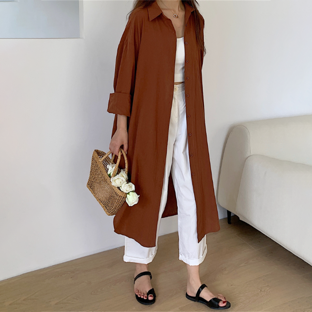 Summer Maxi Dress with Long Sleeves | Perfect for Casual Days