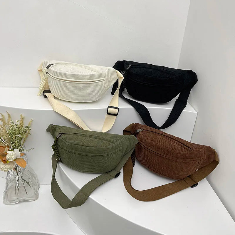 Ivyshape | Casual Cord Bag for Women