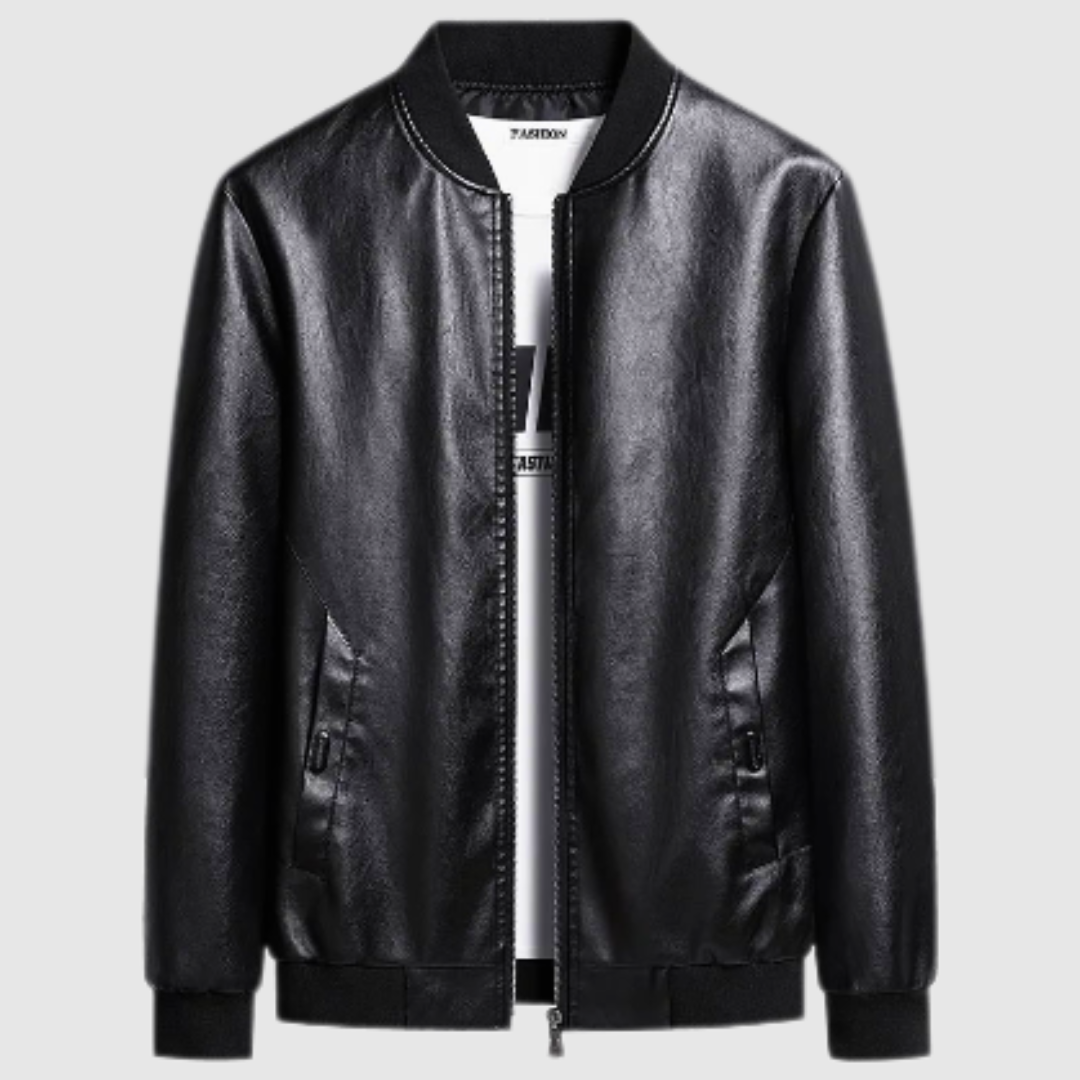 Ivyshape | Casual Leather Jacket