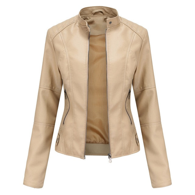 Ivyshape | Epic Leather Jacket for Women