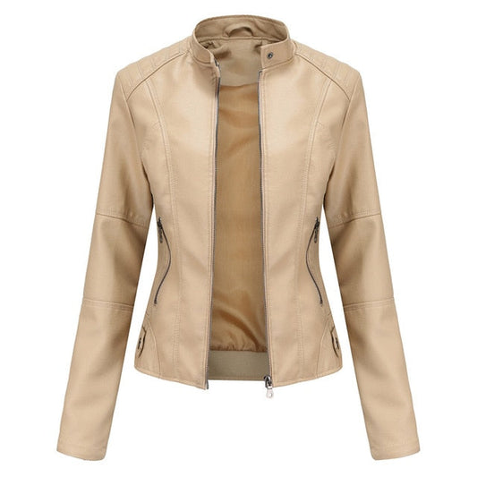 Ivyshape | Epic Leather Jacket for Women