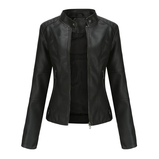 Ivyshape | Epic Leather Jacket for Women