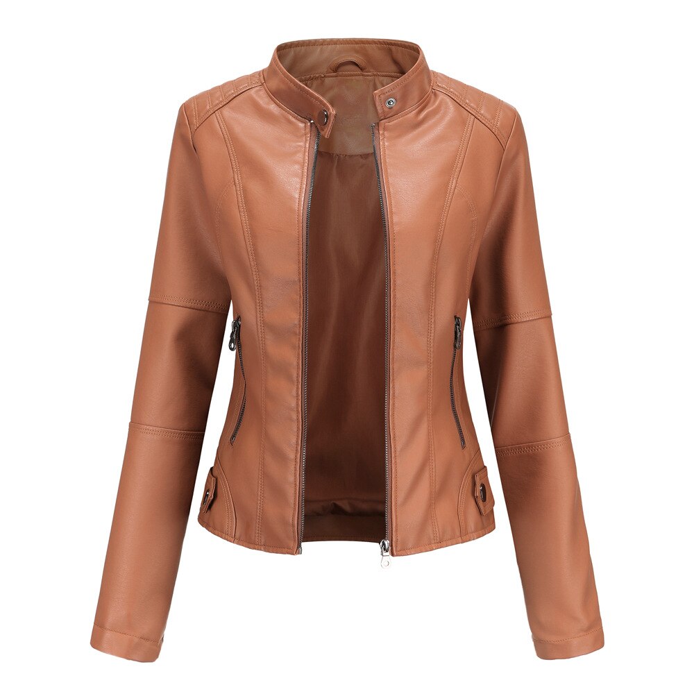 Ivyshape | Epic Leather Jacket for Women