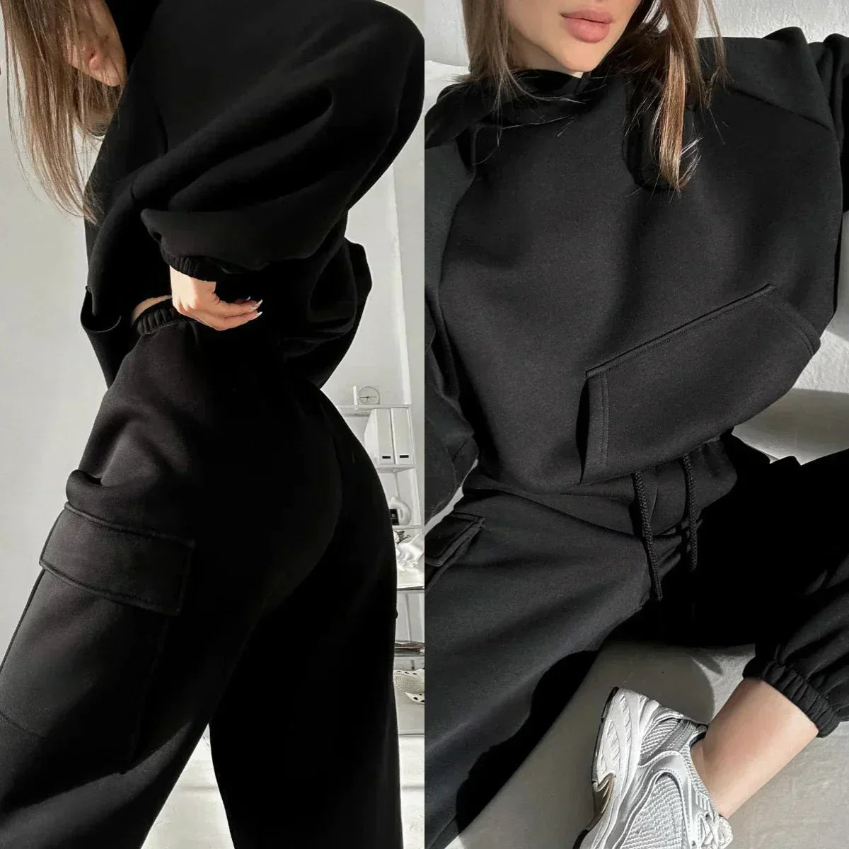 Ivyshape | Hooded Casual Tracksuit for Women