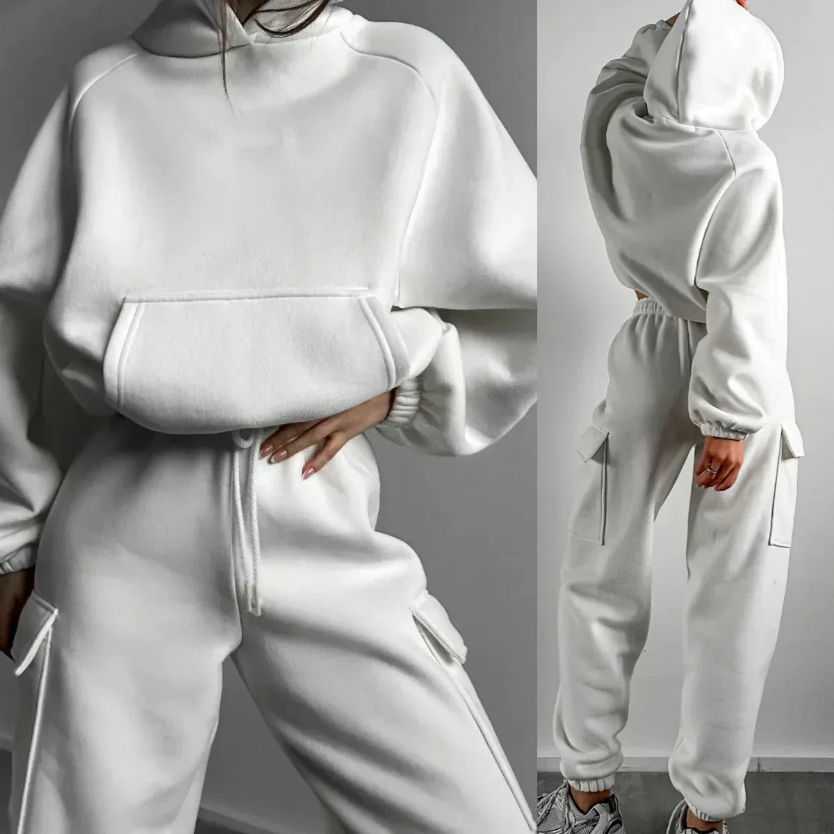 Ivyshape | Hooded Casual Tracksuit for Women