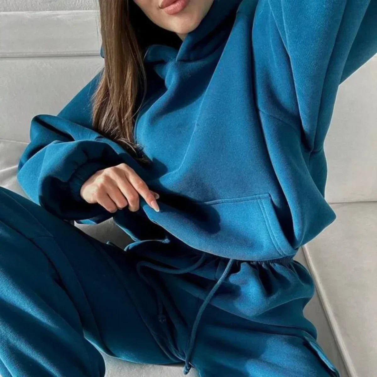 Ivyshape | Hooded Casual Tracksuit for Women