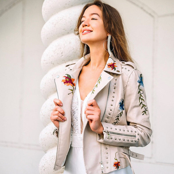 Blossom Floral Jacket (White)