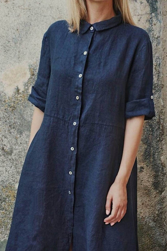 Ivyshape | Irregular Shirt Dress