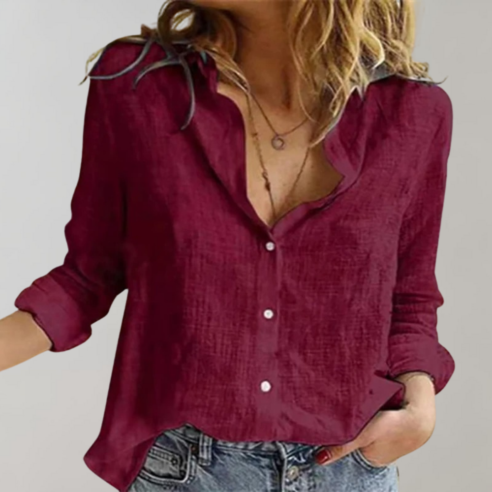 Ivyshape | Women's Cotton Blouse