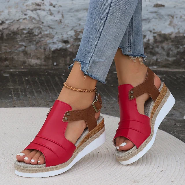 Ivyshape | Women's Chic Wedge Sandals Stylish