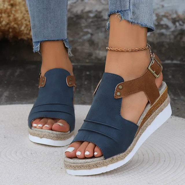 Ivyshape | Women's Chic Wedge Sandals Stylish