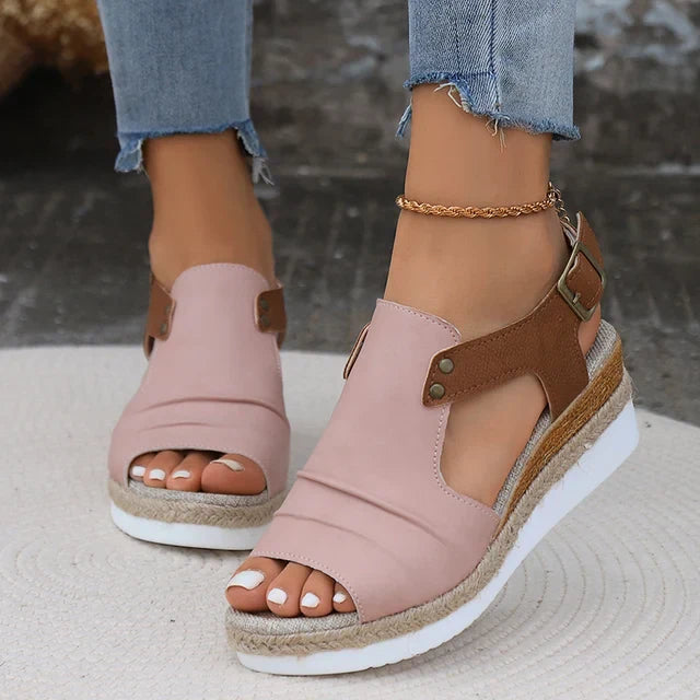 Ivyshape | Women's Chic Wedge Sandals Stylish