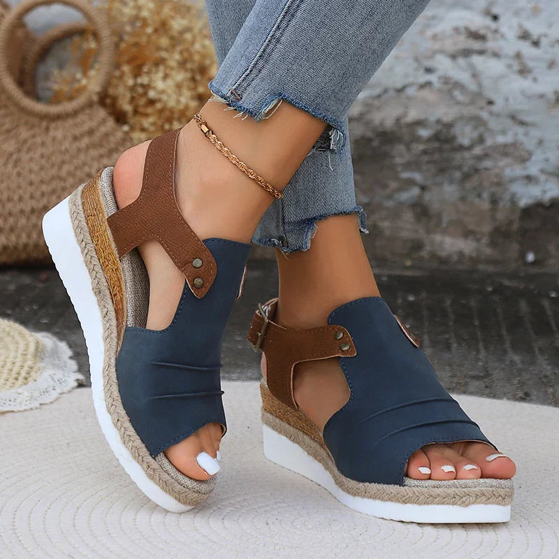 Ivyshape | Women's Chic Wedge Sandals Stylish