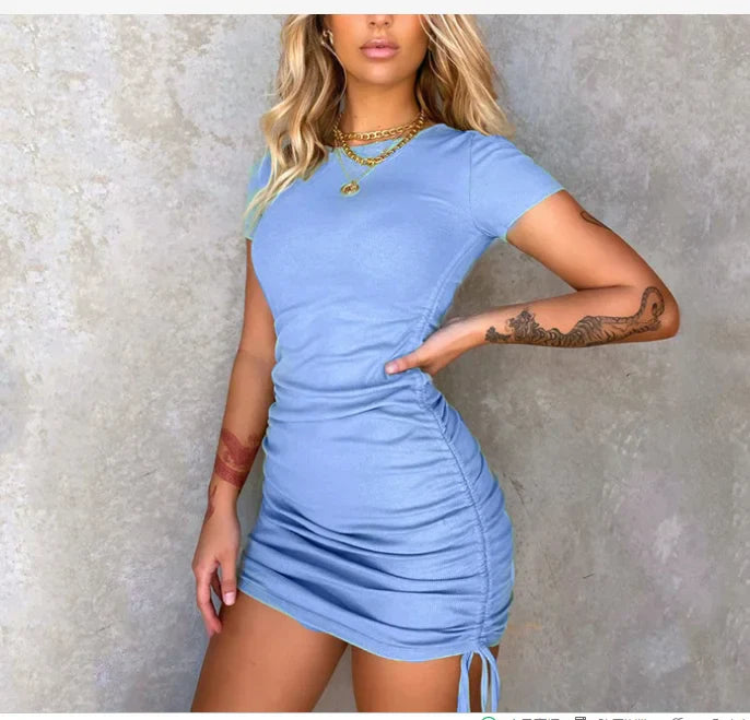 Summer Casual Knitted Mini Dress | Perfect for Casual Days