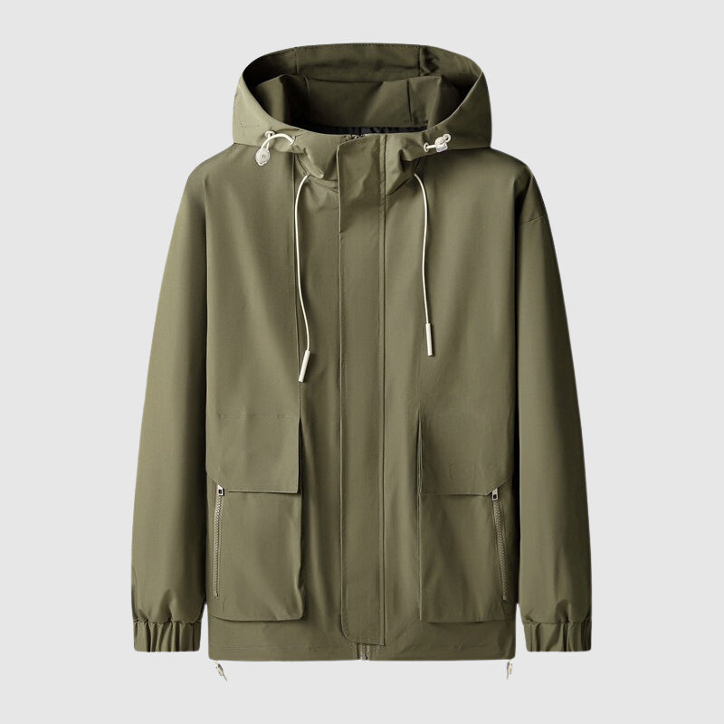 Ivyshape | Explorer Hooded Jacket Windproof With Zipper Pockets