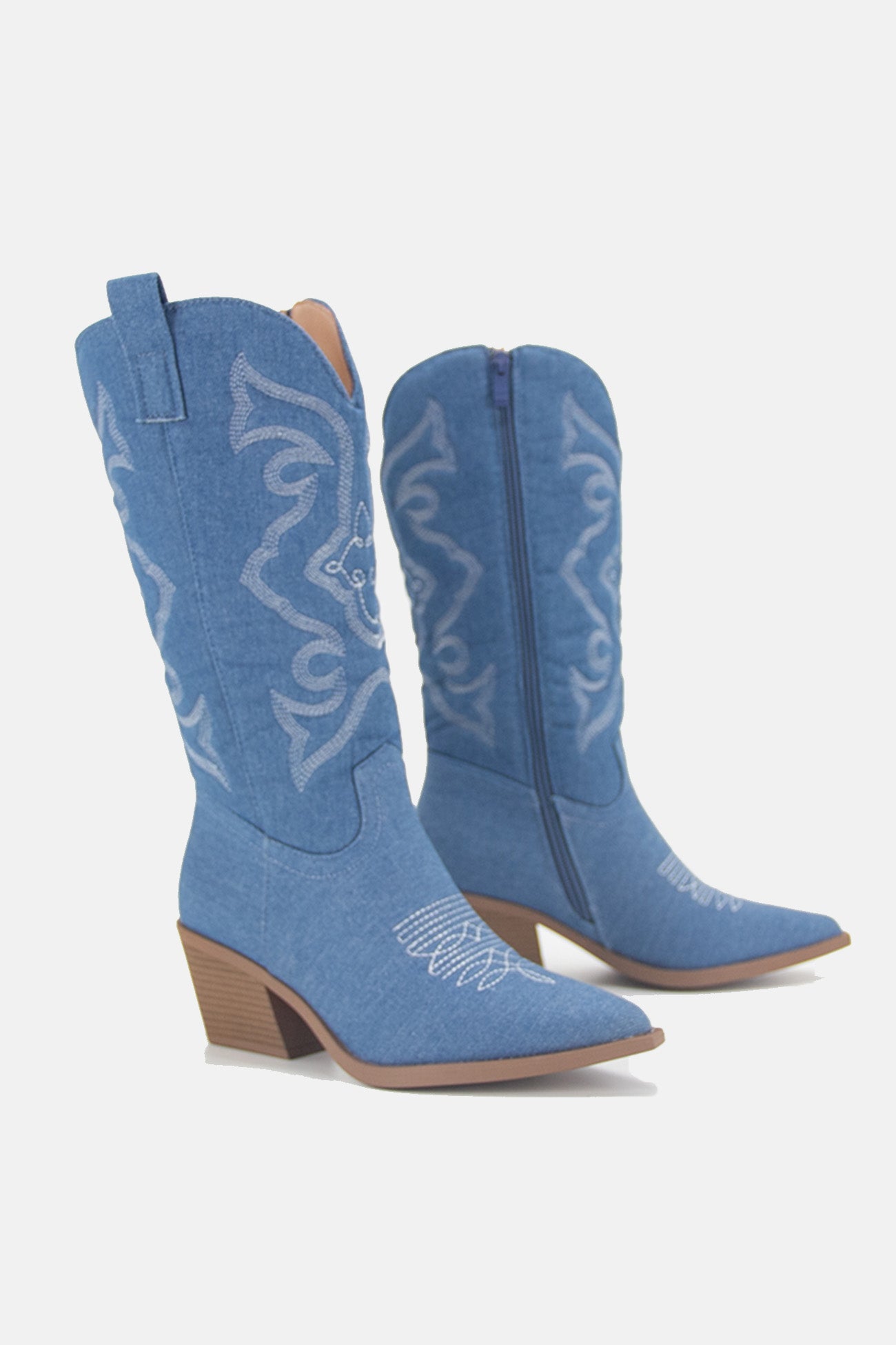 Square Toe Knee High Cowboy Boots