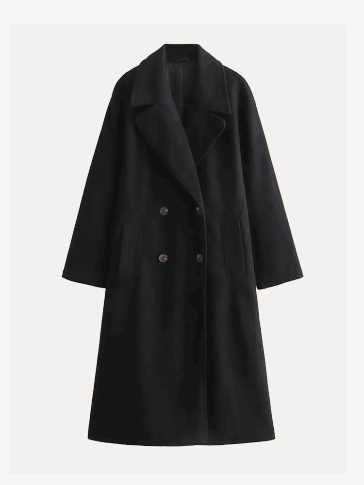 Ivyshape | Elegant Wool Trench Coat