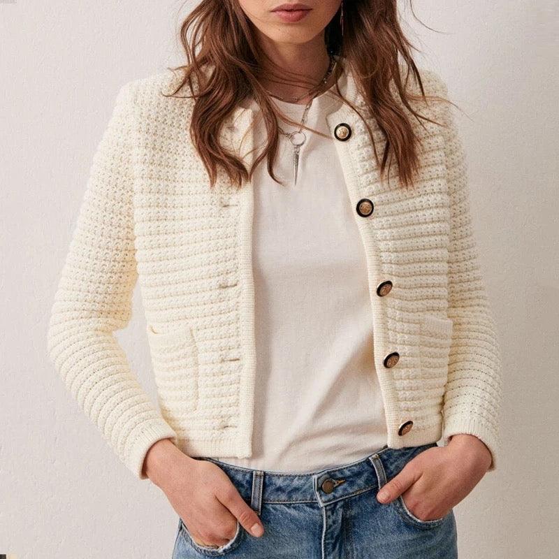 Ivyshape | Woolen Cardigan Coat