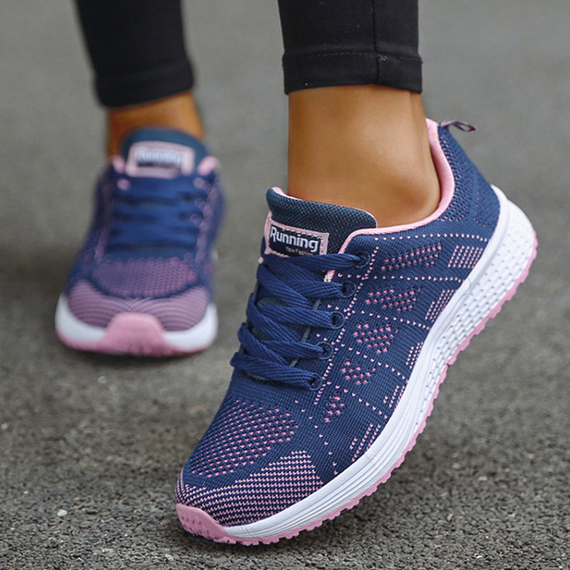 Women's Breathable Outdoor Lace-Up Sneakers