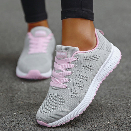 Women's Breathable Outdoor Lace-Up Sneakers