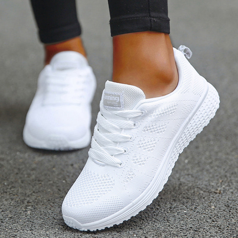 Women's Breathable Outdoor Lace-Up Sneakers