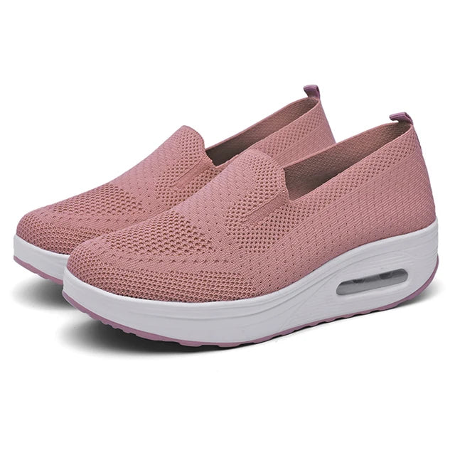 Supportive Air Cushion Platform Mules for Women