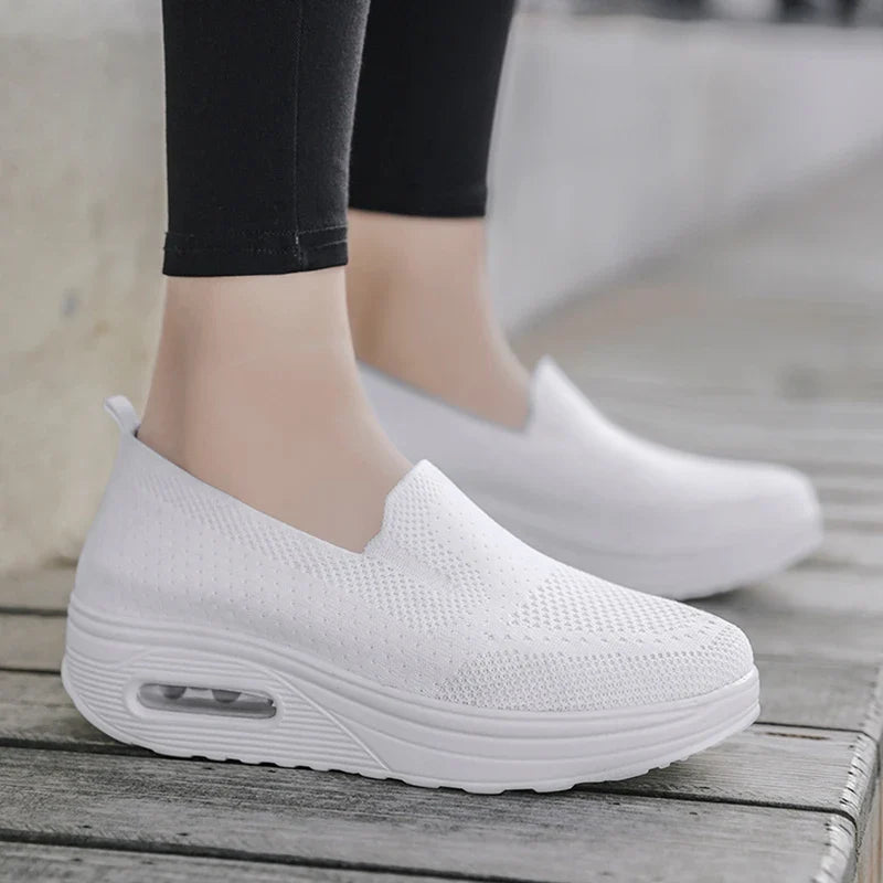 Supportive Air Cushion Platform Mules for Women