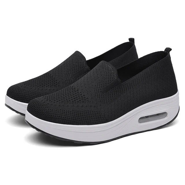 Supportive Air Cushion Platform Mules for Women