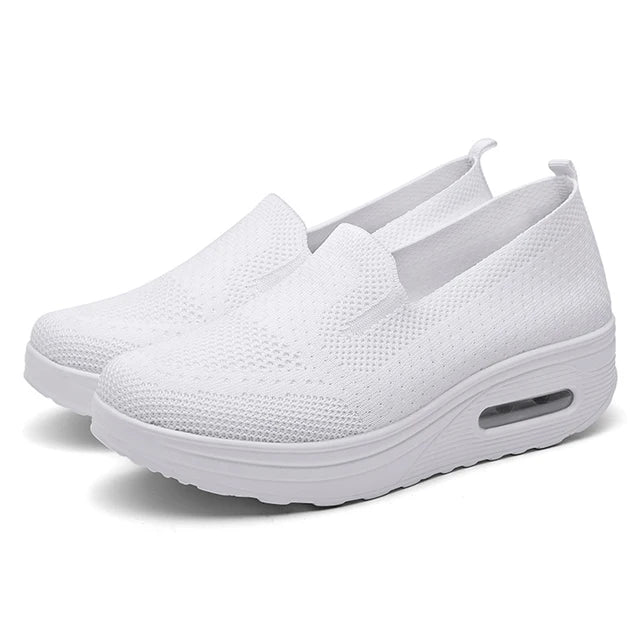 Supportive Air Cushion Platform Mules for Women