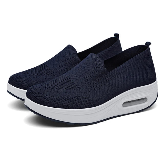 Supportive Air Cushion Platform Mules for Women