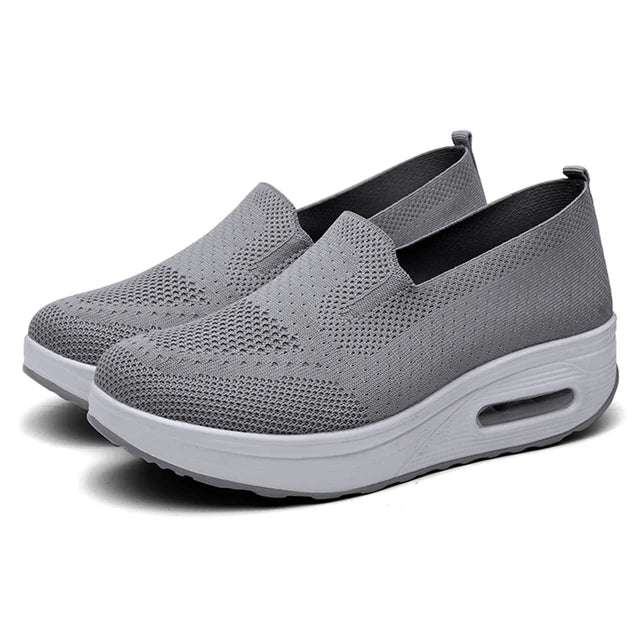 Supportive Air Cushion Platform Mules for Women