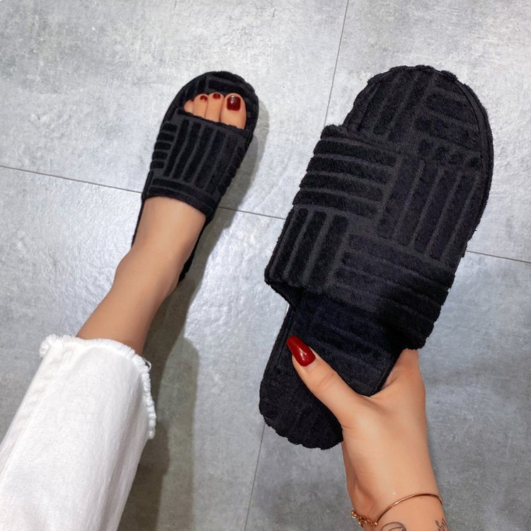 Ivyshape | Women'S Casual Platform Slippers