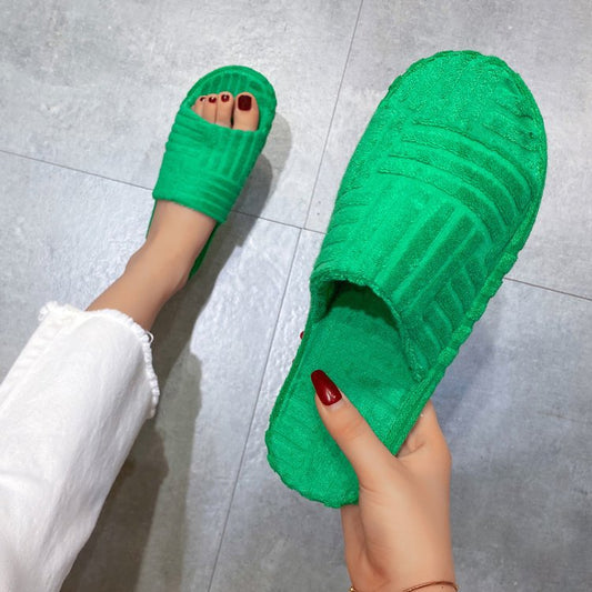 Ivyshape | Women'S Casual Platform Slippers