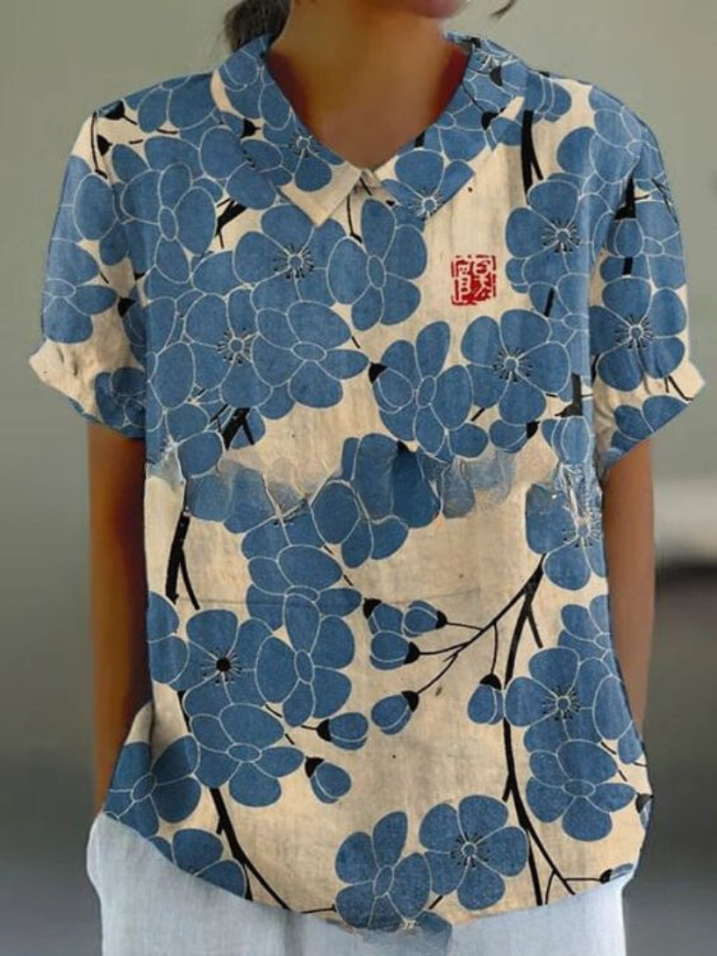 Ivyshape | Women's Floral Shirt Comfy